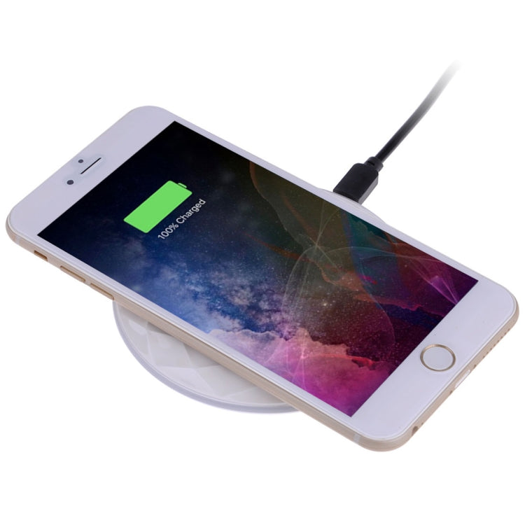 DC5V Input Diamond Qi Standard Fast Charging Wireless Charger, Cable Length: 1m