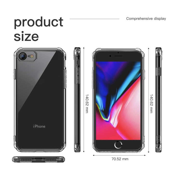 Shockproof Octagonal Airbag Sound Conversion Hole Design TPU Case For iPhone SE 2020 & 8 & 7