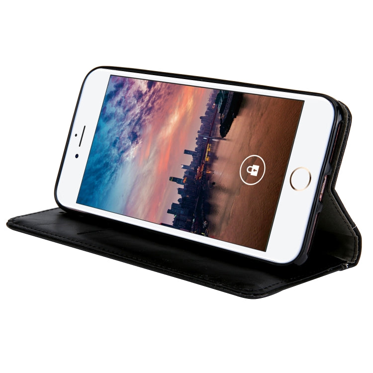 Retro Book Design Horizontal Flip PU Leather Case For iPhone SE 2020 & 8 & 7, with Holder & Card Slots