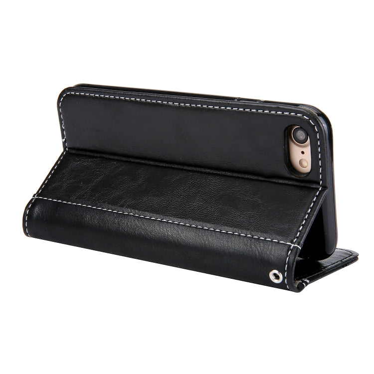 Retro Book Design Horizontal Flip PU Leather Case For iPhone SE 2020 & 8 & 7, with Holder & Card Slots