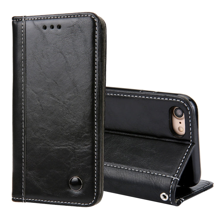 Retro Book Design Horizontal Flip PU Leather Case For iPhone SE 2020 & 8 & 7, with Holder & Card Slots