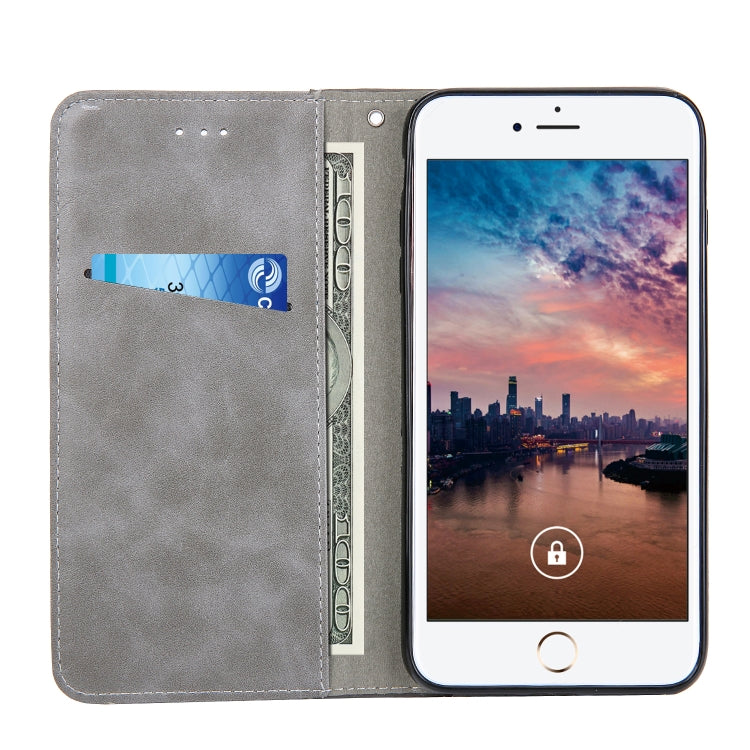 Retro Book Design Horizontal Flip PU Leather Case For iPhone SE 2020 & 8 & 7, with Holder & Card Slots
