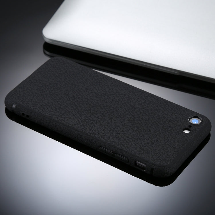 For iPhone 8 &7 Litchi Texture TPU Protective Soft Back Case