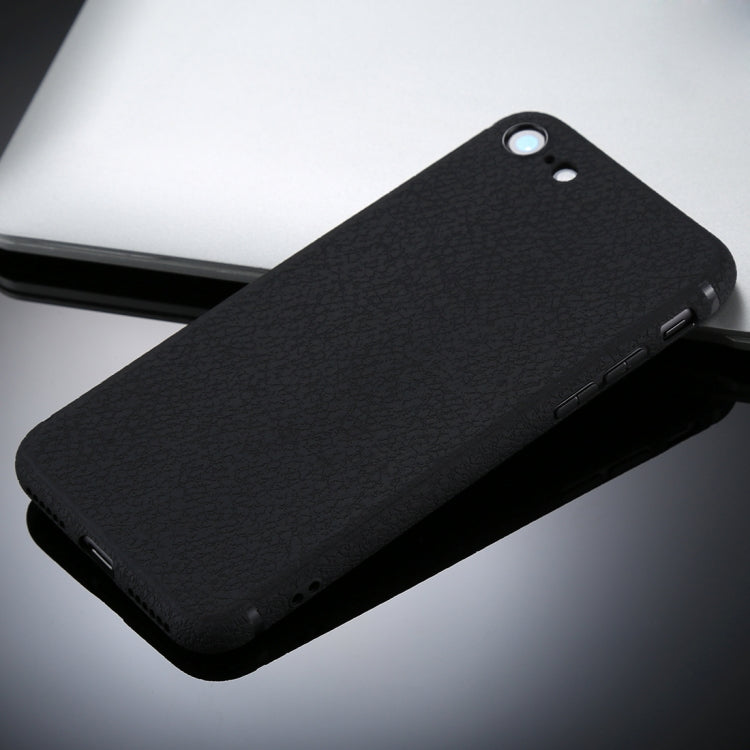 For iPhone 8 &7 Litchi Texture TPU Protective Soft Back Case