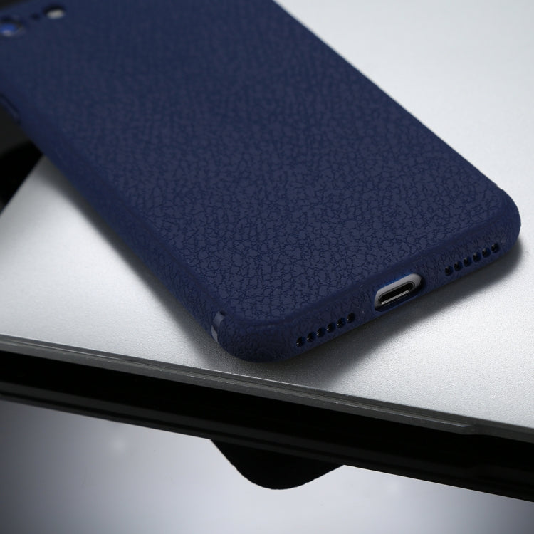 For iPhone 8 &7 Litchi Texture TPU Protective Soft Back Case