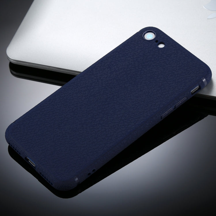 For iPhone 8 &7 Litchi Texture TPU Protective Soft Back Case