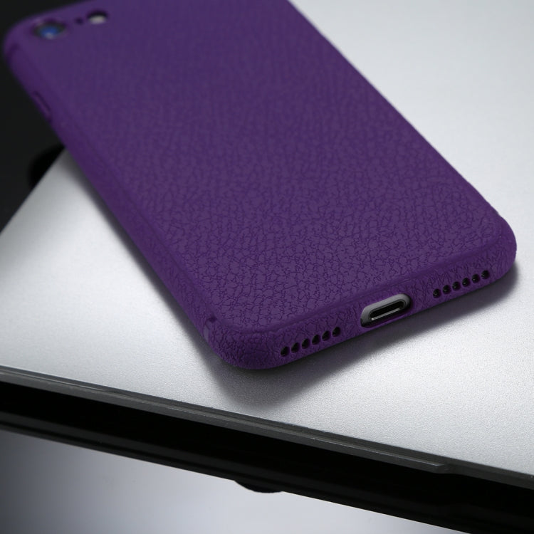 For iPhone 8 &7 Litchi Texture TPU Protective Soft Back Case