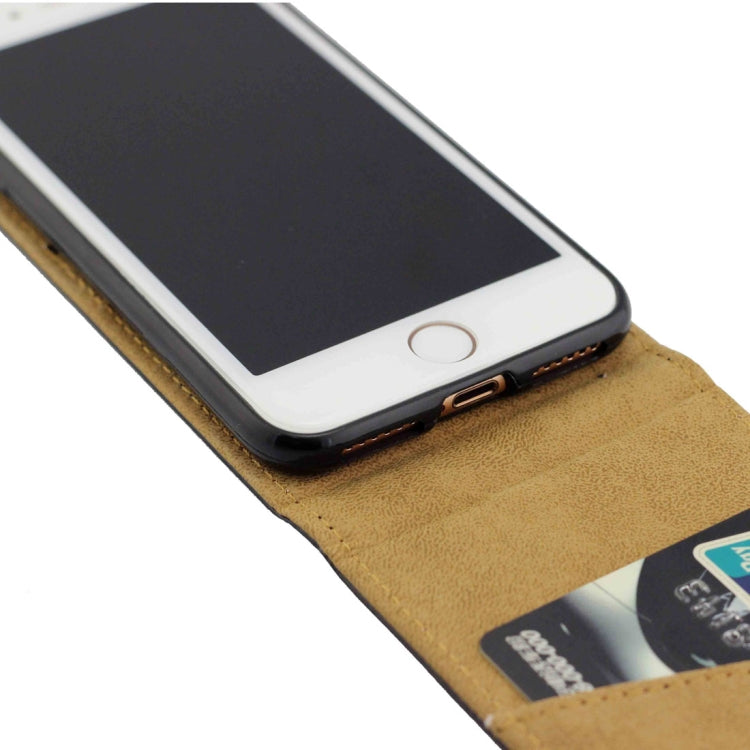 For iPhone SE 2020 & 8 & 7 TPU Business Style Vertical Flip Protective Leather Case with Card Slot