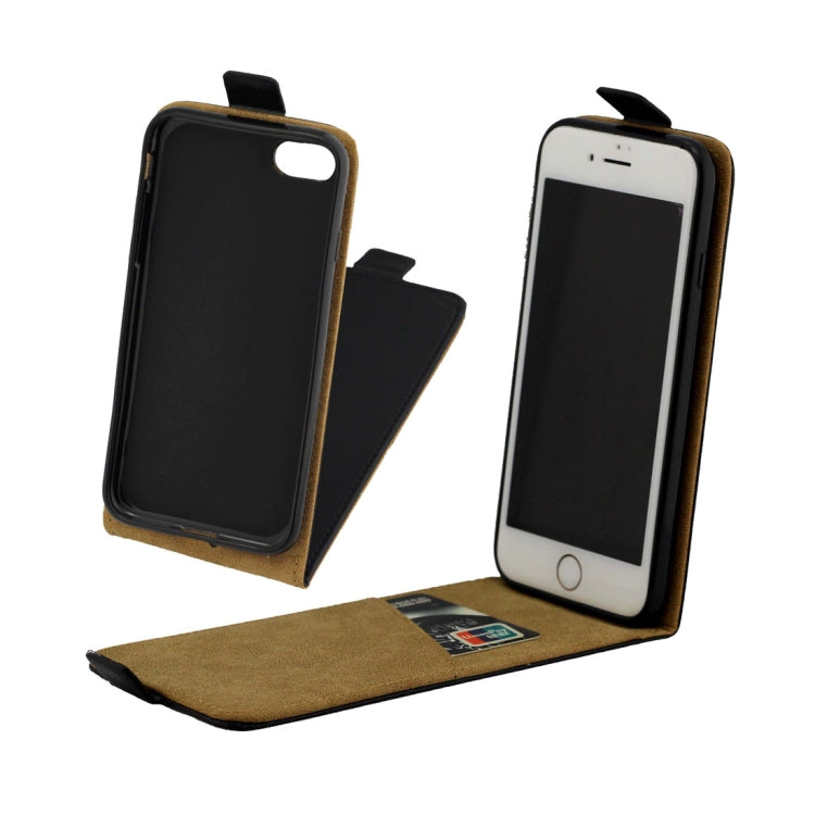 For iPhone SE 2020 & 8 & 7 TPU Business Style Vertical Flip Protective Leather Case with Card Slot