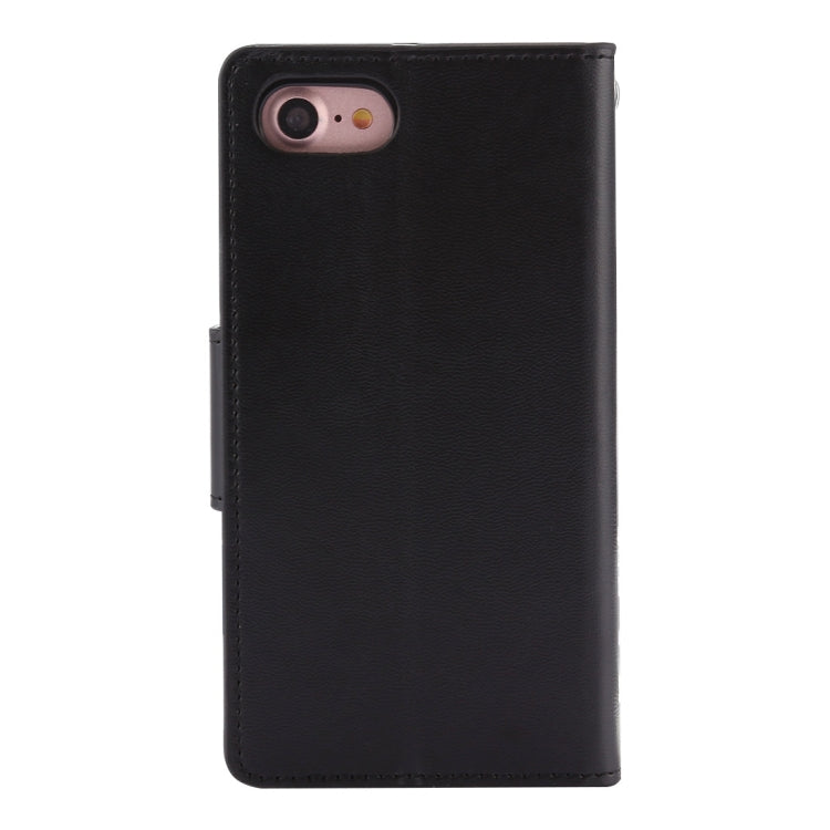 GOOSPERY SONATA DIARY For iPhone SE 2020 & 8 & 7 Business Style Magnetic Clasp Horizontal Flip Leather Case with Holder & Card Slots & Wallet