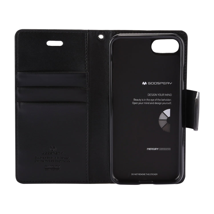 GOOSPERY SONATA DIARY For iPhone SE 2020 & 8 & 7 Business Style Magnetic Clasp Horizontal Flip Leather Case with Holder & Card Slots & Wallet