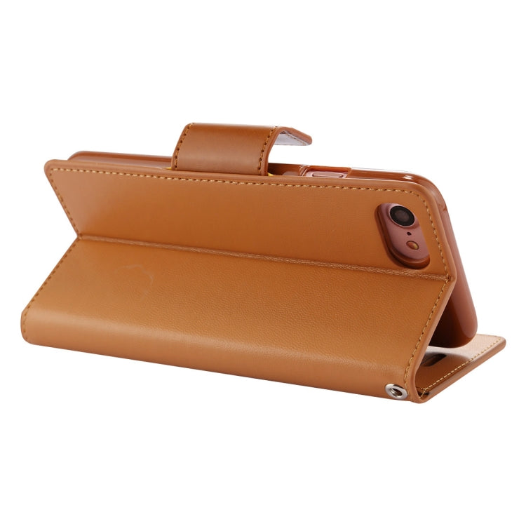 GOOSPERY SONATA DIARY For iPhone SE 2020 & 8 & 7 Business Style Magnetic Clasp Horizontal Flip Leather Case with Holder & Card Slots & Wallet
