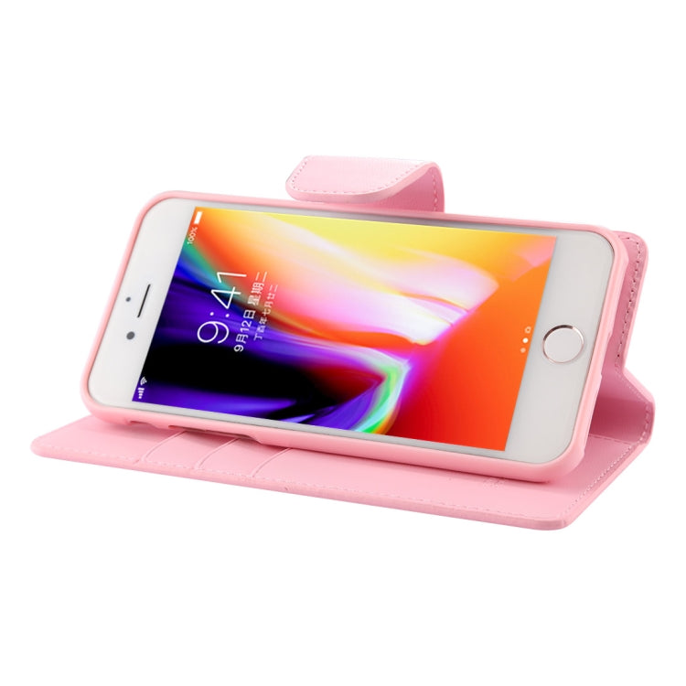 GOOSPERY SONATA DIARY For iPhone SE 2020 & 8 & 7 Business Style Magnetic Clasp Horizontal Flip Leather Case with Holder & Card Slots & Wallet