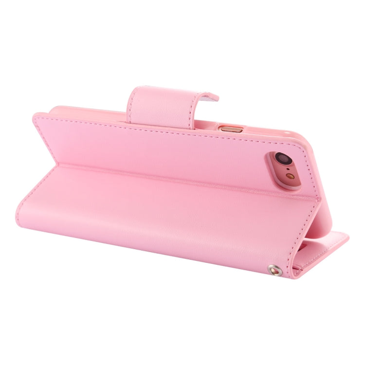 GOOSPERY SONATA DIARY For iPhone SE 2020 & 8 & 7 Business Style Magnetic Clasp Horizontal Flip Leather Case with Holder & Card Slots & Wallet