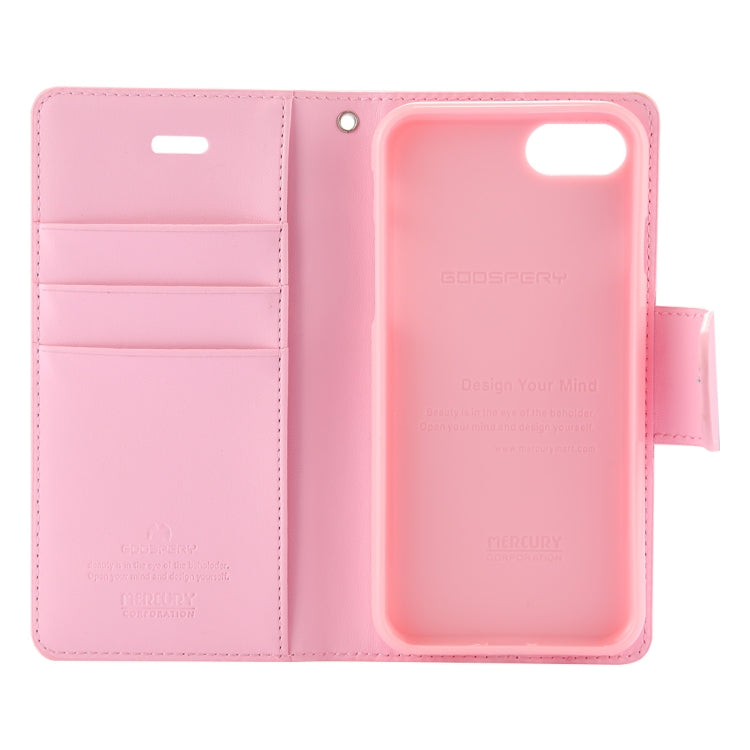 GOOSPERY SONATA DIARY For iPhone SE 2020 & 8 & 7 Business Style Magnetic Clasp Horizontal Flip Leather Case with Holder & Card Slots & Wallet