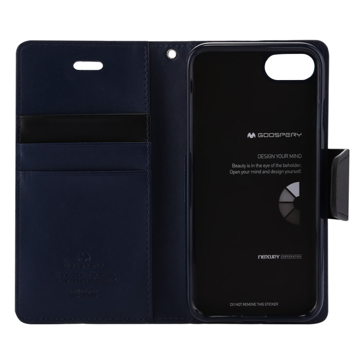 GOOSPERY SONATA DIARY For iPhone SE 2020 & 8 & 7 Business Style Magnetic Clasp Horizontal Flip Leather Case with Holder & Card Slots & Wallet