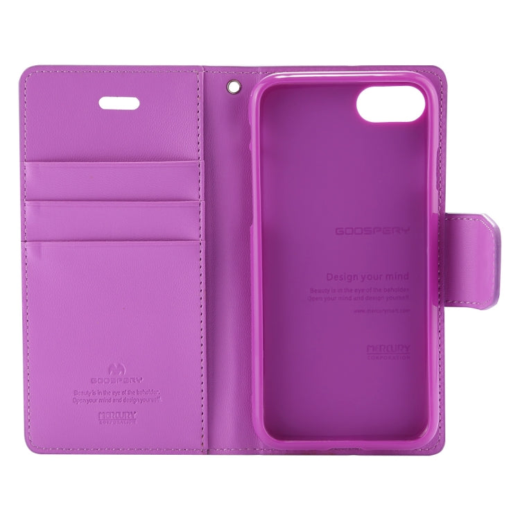 GOOSPERY SONATA DIARY For iPhone SE 2020 & 8 & 7 Business Style Magnetic Clasp Horizontal Flip Leather Case with Holder & Card Slots & Wallet