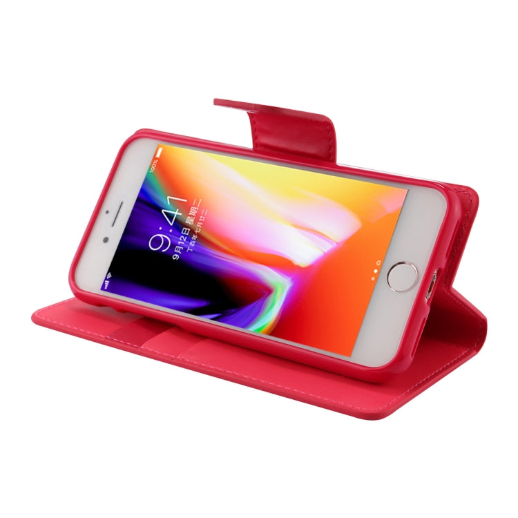 GOOSPERY SONATA DIARY For iPhone SE 2020 & 8 & 7 Business Style Magnetic Clasp Horizontal Flip Leather Case with Holder & Card Slots & Wallet