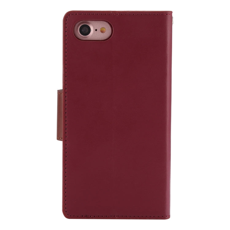 GOOSPERY SONATA DIARY For iPhone SE 2020 & 8 & 7 Business Style Magnetic Clasp Horizontal Flip Leather Case with Holder & Card Slots & Wallet