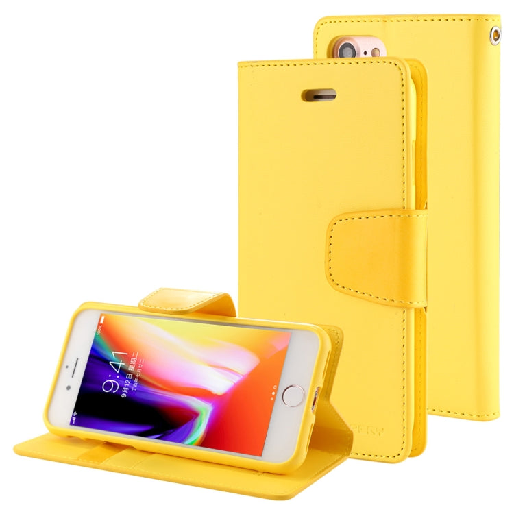 GOOSPERY SONATA DIARY For iPhone SE 2020 & 8 & 7 Business Style Magnetic Clasp Horizontal Flip Leather Case with Holder & Card Slots & Wallet