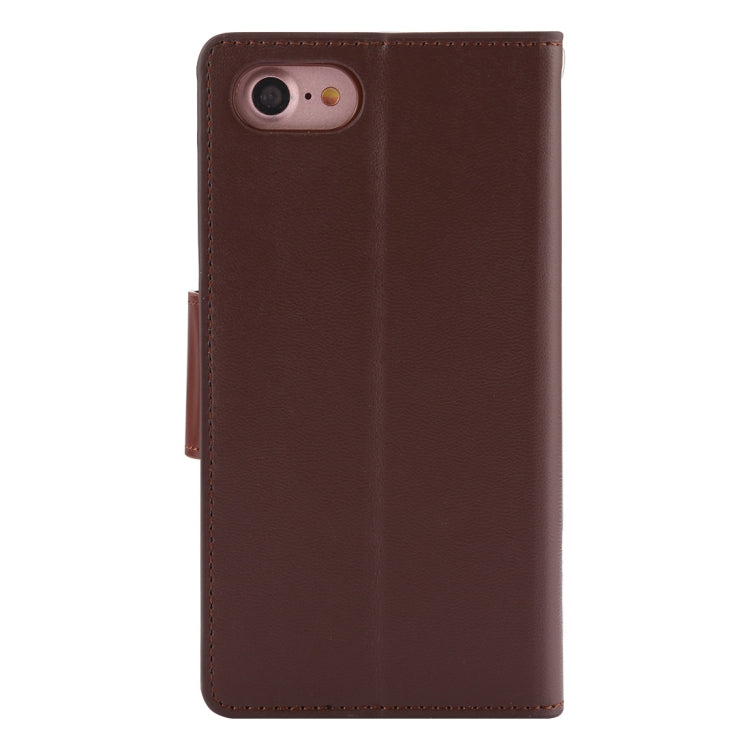 GOOSPERY SONATA DIARY For iPhone SE 2020 & 8 & 7 Business Style Magnetic Clasp Horizontal Flip Leather Case with Holder & Card Slots & Wallet