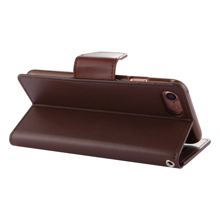GOOSPERY SONATA DIARY For iPhone SE 2020 & 8 & 7 Business Style Magnetic Clasp Horizontal Flip Leather Case with Holder & Card Slots & Wallet