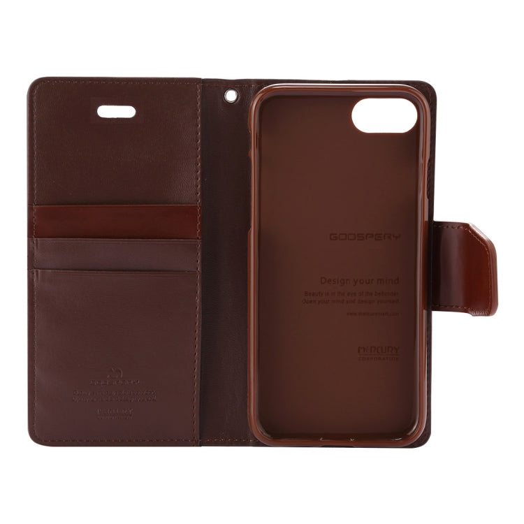GOOSPERY SONATA DIARY For iPhone SE 2020 & 8 & 7 Business Style Magnetic Clasp Horizontal Flip Leather Case with Holder & Card Slots & Wallet