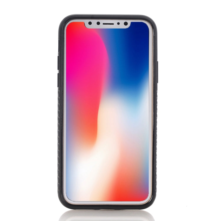 For iPhone X / XS Electroplating Soft TPU Crazy Horse Texture Protective Case