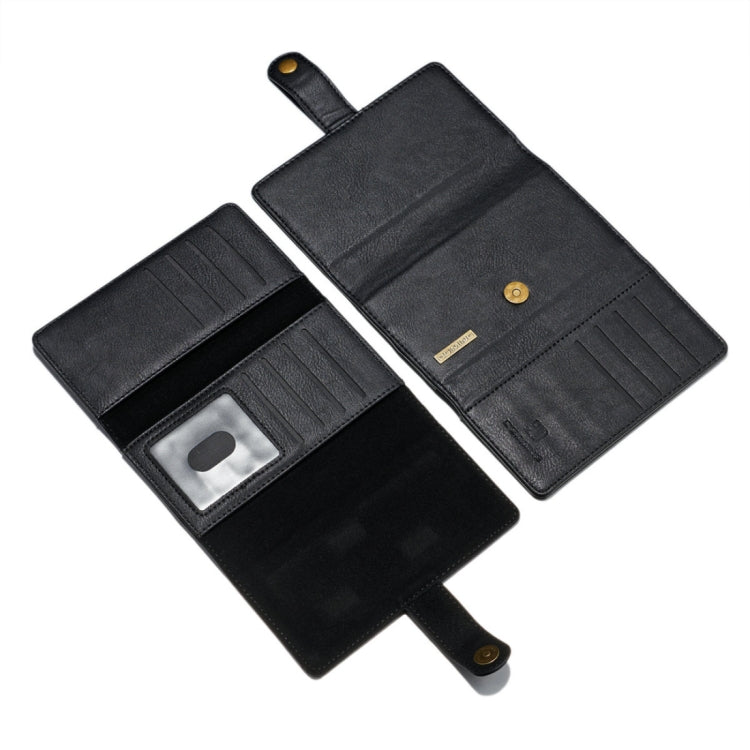 DG.MING For iPhone SE 2020 & 8 & 7 Triple Fold Crazy Horse Texture Horizontal Flip Magnetic Protective Case with Holder & Card Slots & Wallet
