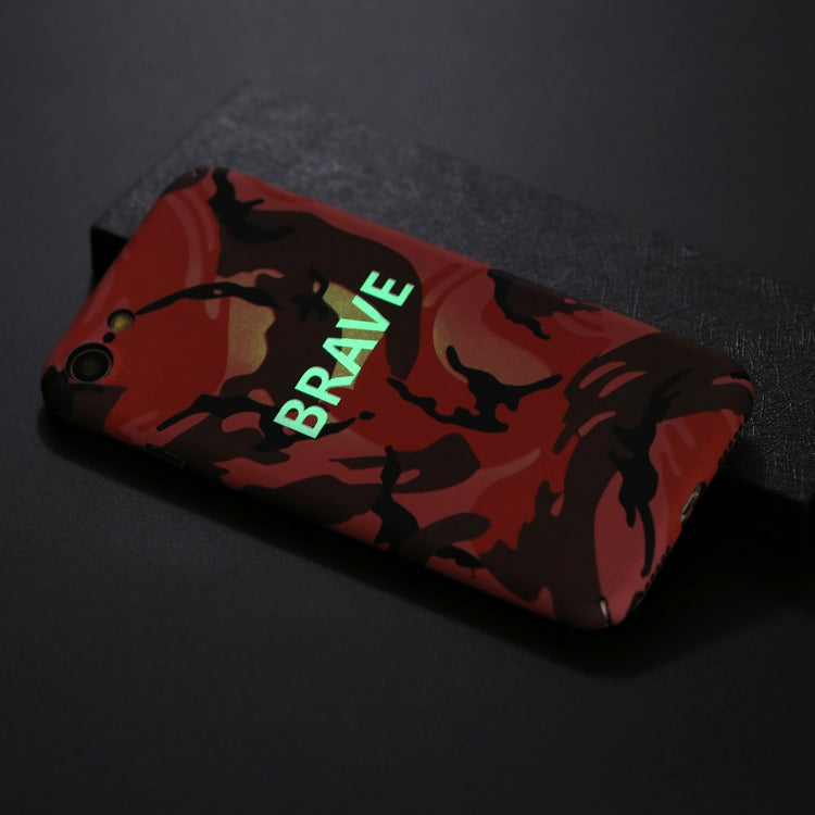 For iPhone SE 2020 & 8 & 7 Brave Pattern Luminous Protective Back Cover Case