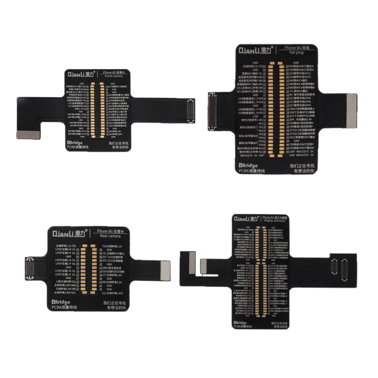 QIANLI iBridge FPC Test Cable (Touch/Display+Rear Camera+Front Camera+Charging Port) for iPhone 8