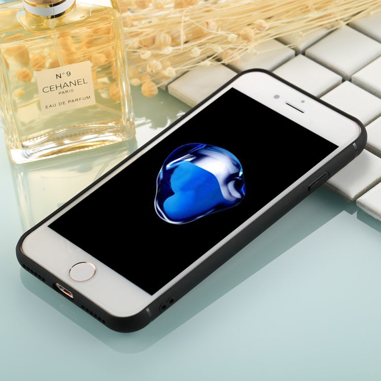 For iPhone SE 2020 & 8 & 7 0.8mm Tempered Glass High Quality TPU Airframe Protective Back Cover Case
