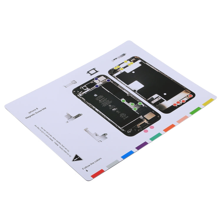Magnetic Screws Mat For iPhone 8 , Size: 25cm x 20cm