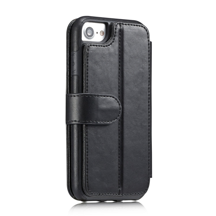 For iPhone 8 & 7 Detachable Retro PU Leather Texture Horizontal Flip Protective Leather Case with Card Slots & Holder & Wallet & Photo Frame