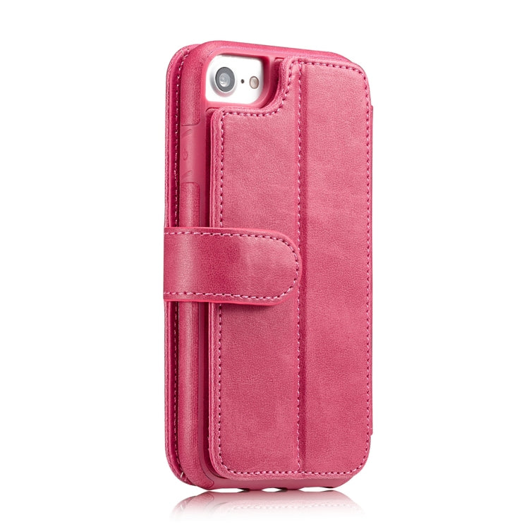 For iPhone 8 & 7 Detachable Retro PU Leather Texture Horizontal Flip Protective Leather Case with Card Slots & Holder & Wallet & Photo Frame