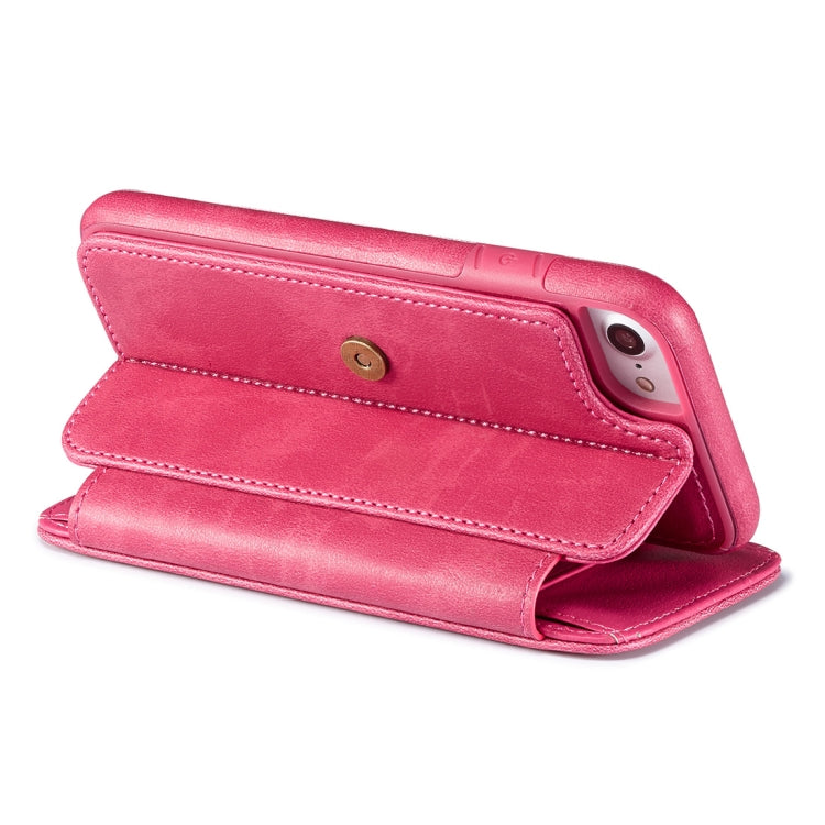 For iPhone 8 & 7 Detachable Retro PU Leather Texture Horizontal Flip Protective Leather Case with Card Slots & Holder & Wallet & Photo Frame