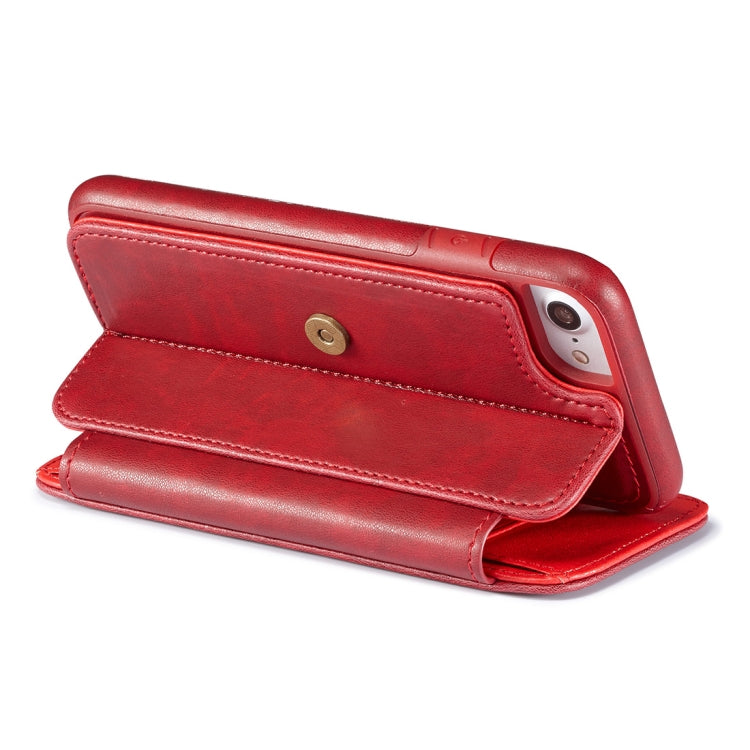 For iPhone 8 & 7 Detachable Retro PU Leather Texture Horizontal Flip Protective Leather Case with Card Slots & Holder & Wallet & Photo Frame