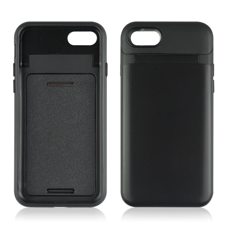 For iPhone SE 2020 & 8 & 7 TPU + PC Multifunction Protective Case with Holder & Card Slot & Mirror