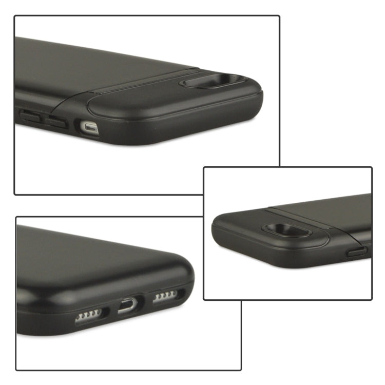For iPhone SE 2020 & 8 & 7 TPU + PC Multifunction Protective Case with Holder & Card Slot & Mirror