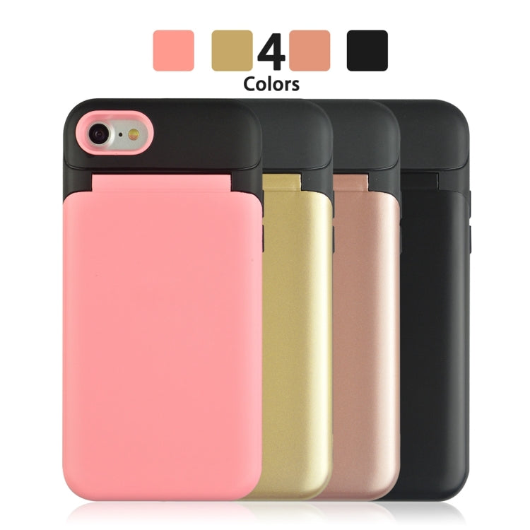 For iPhone SE 2020 & 8 & 7 TPU + PC Multifunction Protective Case with Holder & Card Slot & Mirror