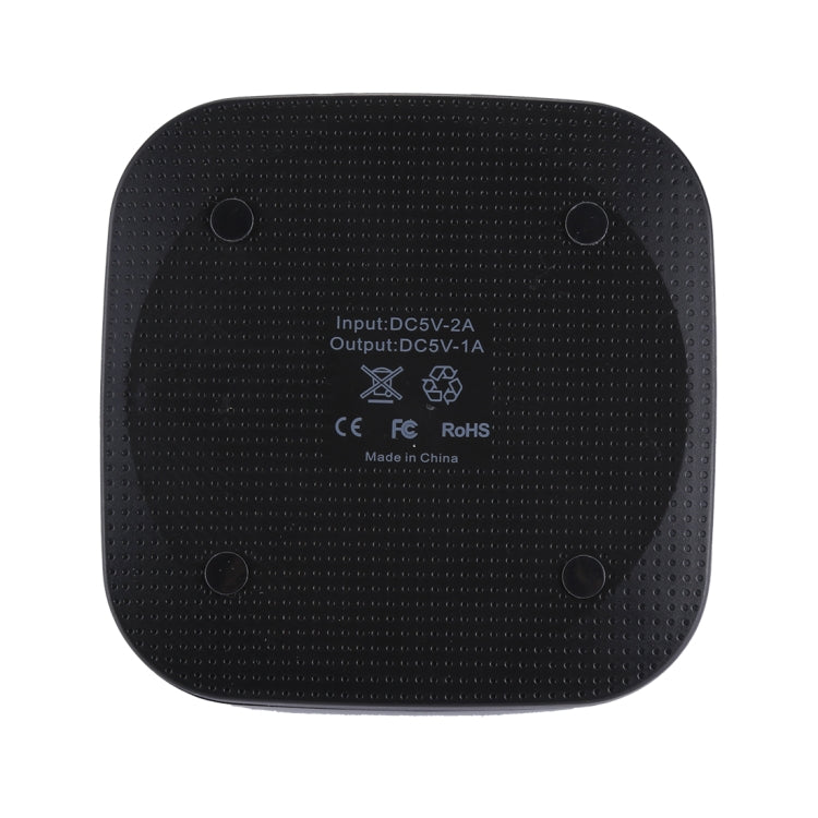 5V 1A Universal Square Qi Standard Fast Wireless Charger with Indicator Light