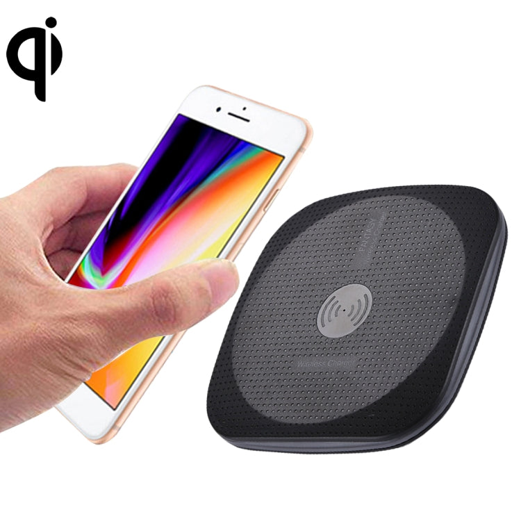 5V 1A Universal Square Qi Standard Fast Wireless Charger with Indicator Light