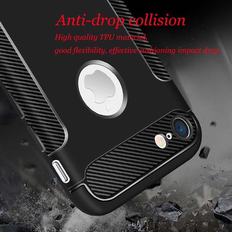 Carbon Fiber Anti-slip TPU Protective Case For iPhone SE 2020 & 8 & 7
