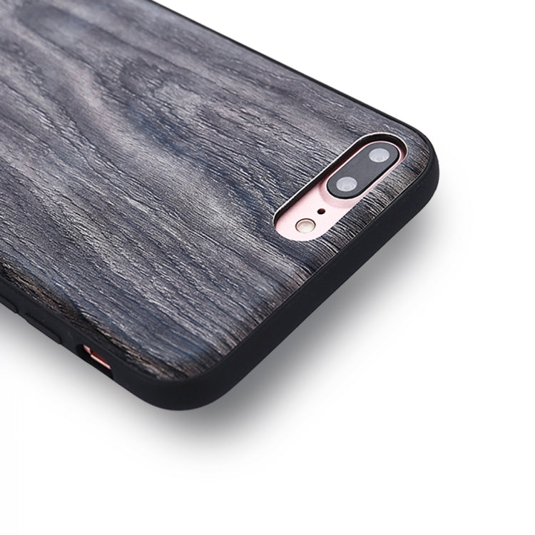 For iPhone SE 2020 & 8 & 7 Wood Texture Leather Paste Protective Back Cover Case
