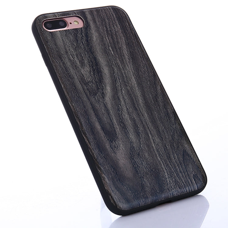 For iPhone SE 2020 & 8 & 7 Wood Texture Leather Paste Protective Back Cover Case