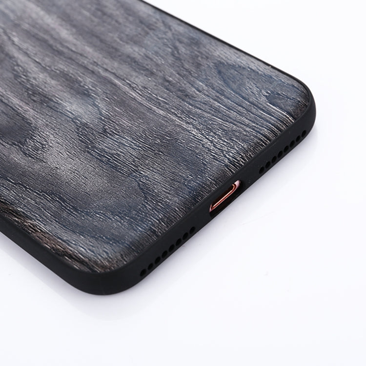 For iPhone SE 2020 & 8 & 7 Wood Texture Leather Paste Protective Back Cover Case