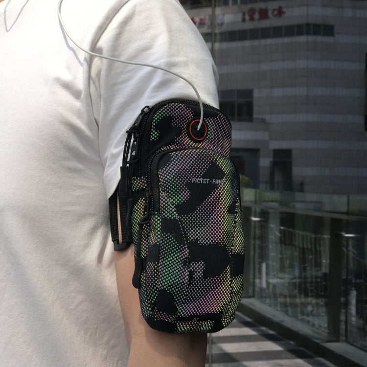 PICTET FINO RH55 Universal Colorful Noctilucent Armband Bag Mobile Phone Case for 6 inch Smart Phones