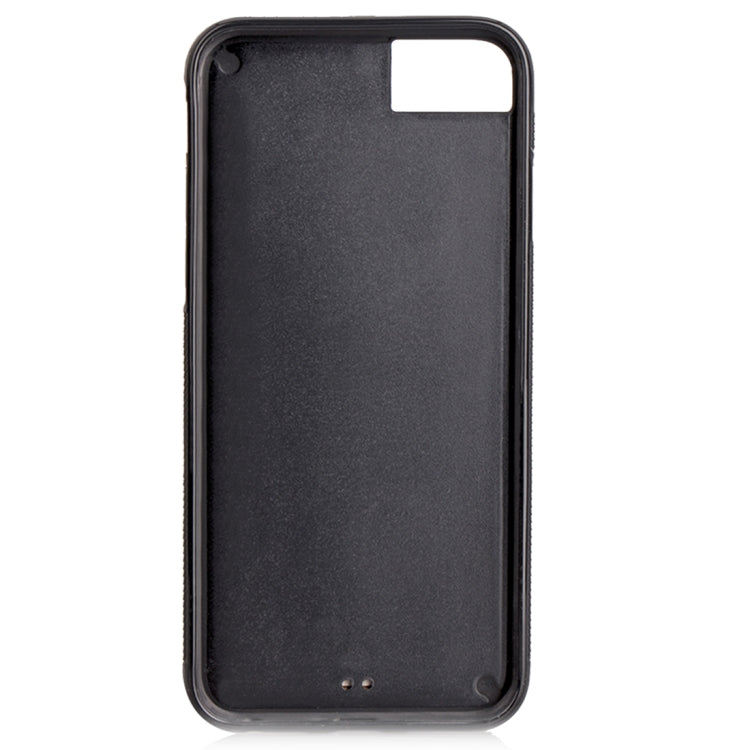 For iPhone SE 2020 & 8 & 7 & 6 & 6s Zipper Earphones Storage Magnetic Frosted Leather Case with Holder & Card Slots & Wallet