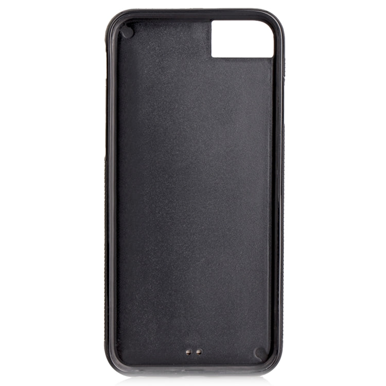 For iPhone SE 2020 & 8 & 7 & 6 & 6s Zipper Earphones Storage Magnetic Frosted Leather Case with Holder & Card Slots & Wallet