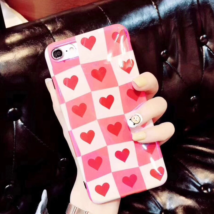 For iPhone SE 2020 & 8 & 7 Soft TPU Cute Hart Love Pattern Protective Back Cover Case